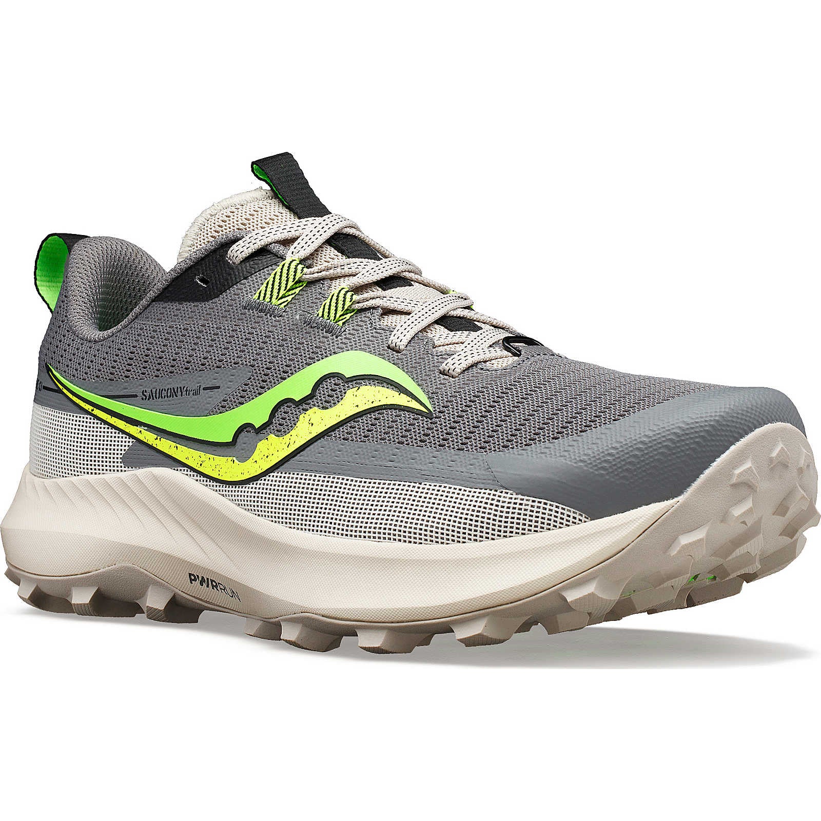 Saucony Women's Peregrine 13 Trail Running Shoes Gravel / Slime - Achilles Heel