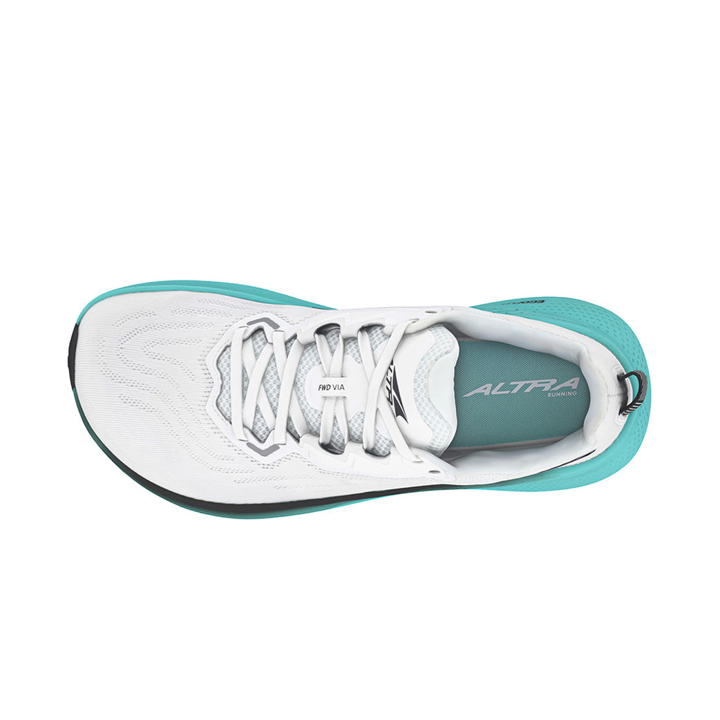 Altra Women's FWD VIA Running Shoes White / Green - Achilles Heel