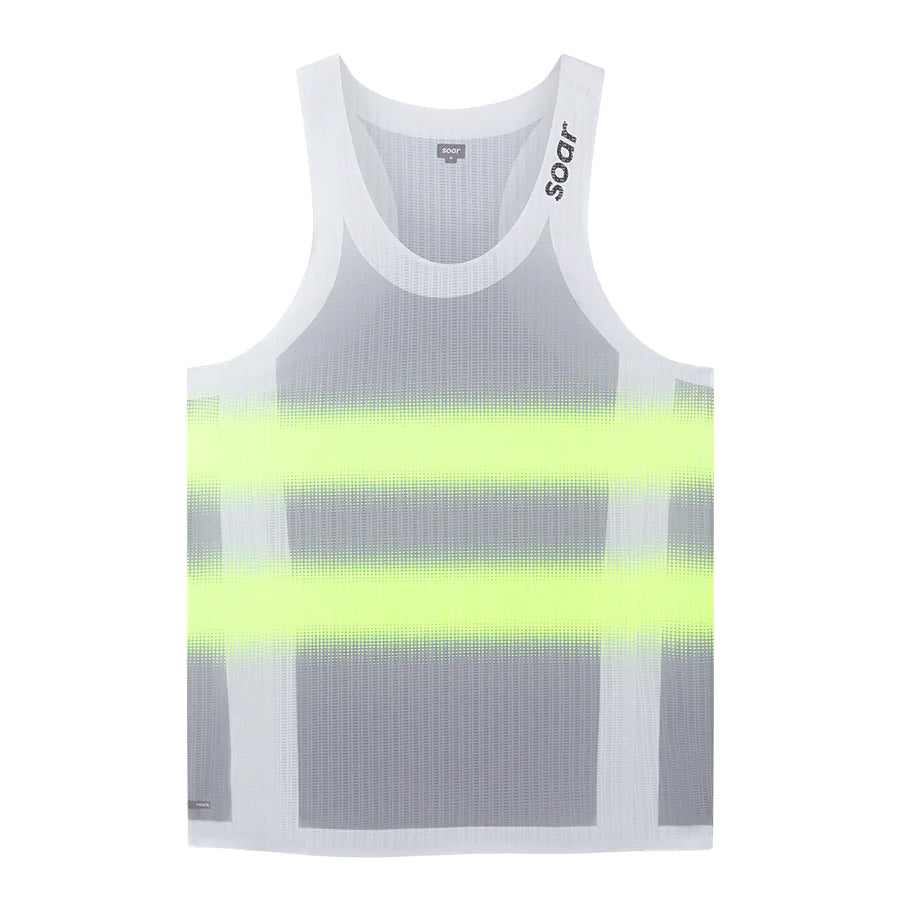 Soar Soar Men's Race Vest Grey Yellow at Achilles Heel
