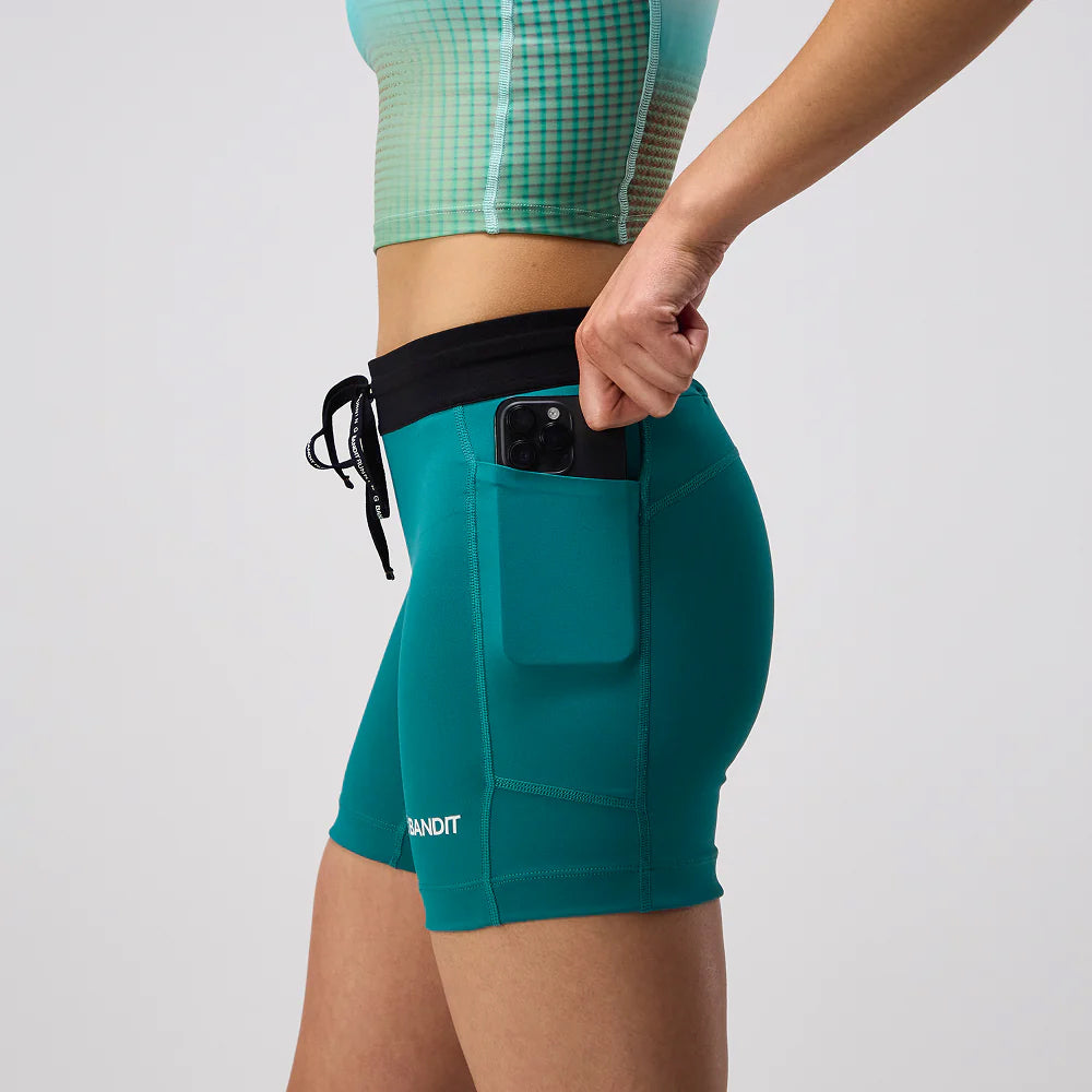 Women's Stamina 5 Inch Compression Shorts Gulf Stream - Achilles Heel
