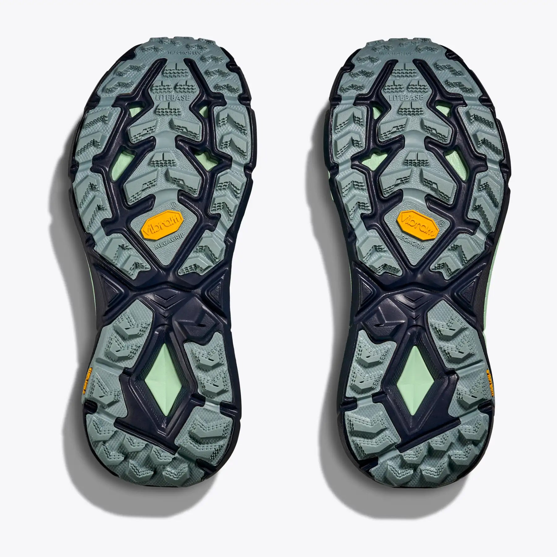 Hoka Women's Mafate Speed 4 Trail Running Shoes Droplet / Mint Fluorite - Achilles Heel