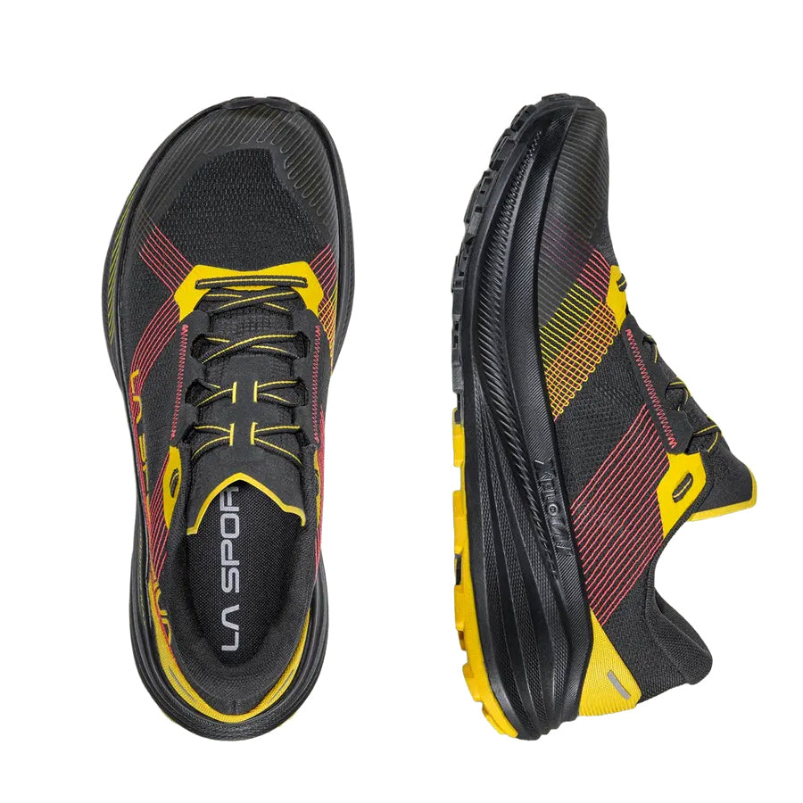 Men's Prodigio Max Trail Running Shoes Black / Yellow