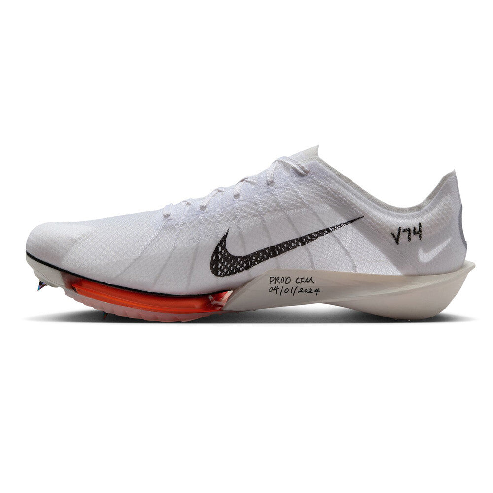 Nike Air Zoom Victory 2 Proto Running Spikes White / Total Orange / Black - Achilles Heel