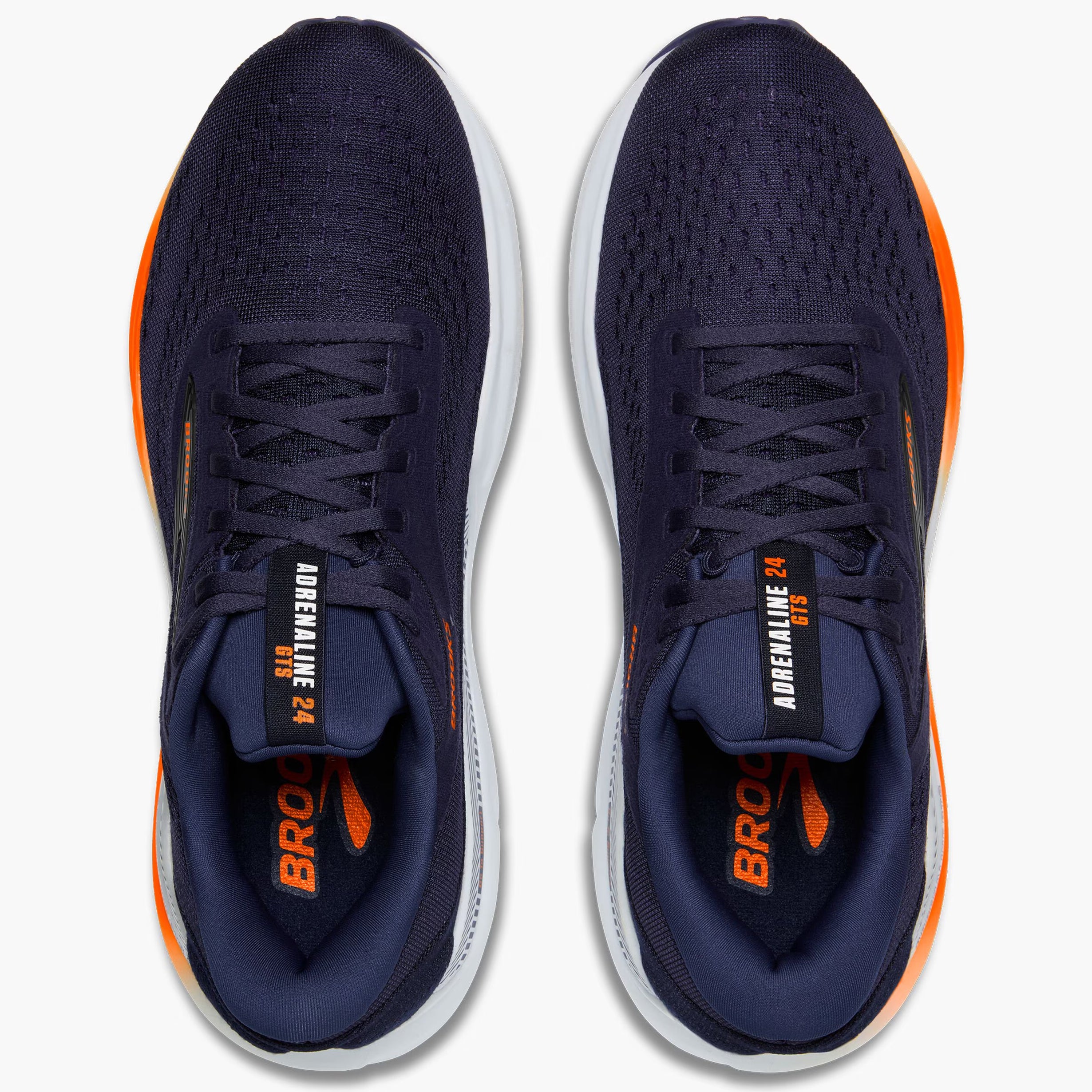 Brooks Men's Adrenaline GTS 24 Running Shoes Peacoat / Orange / White - Achilles Heel