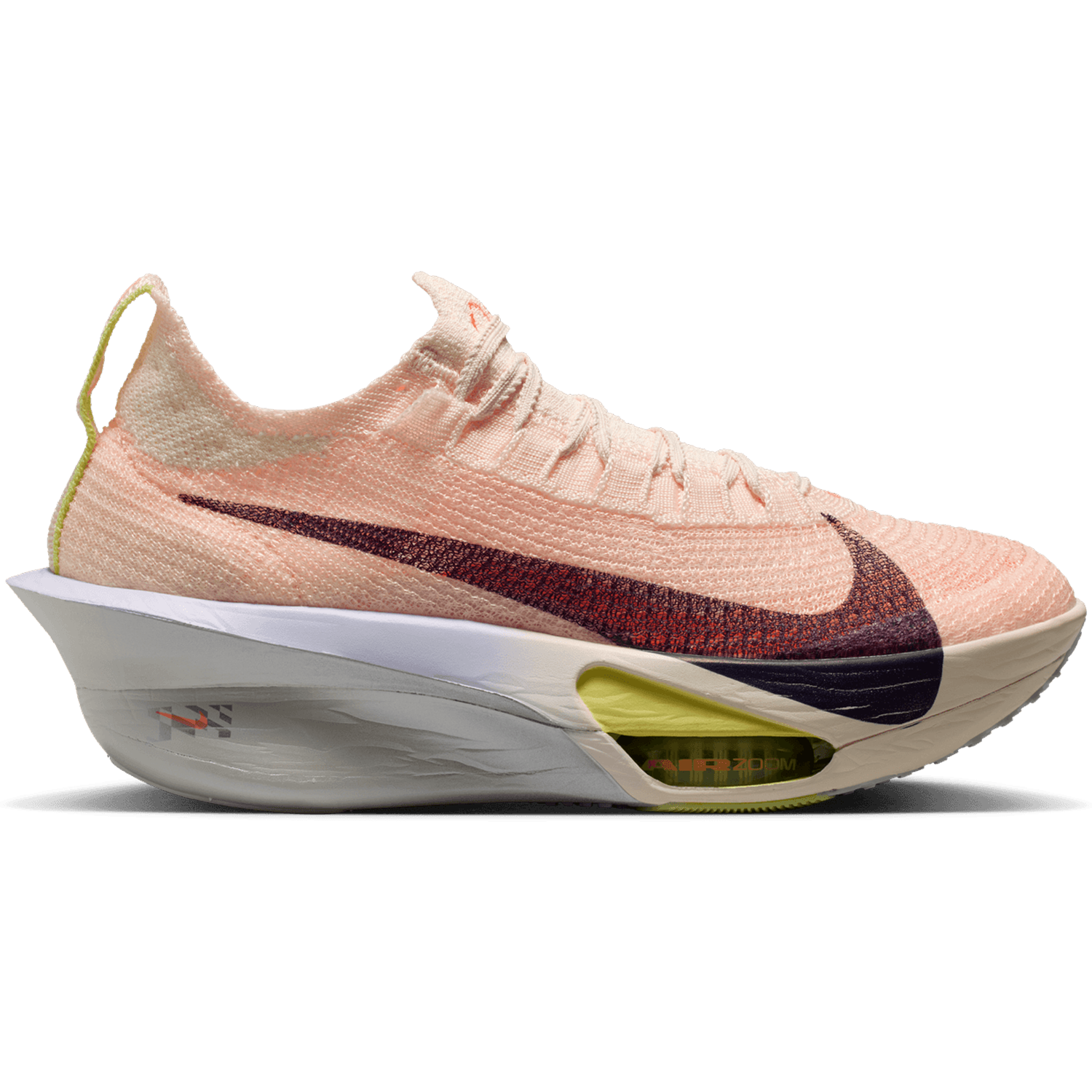 Women's Alphafly 3 Running Shoes Chalk / Hyper Crimson / Fennel / Purple Dynasty
