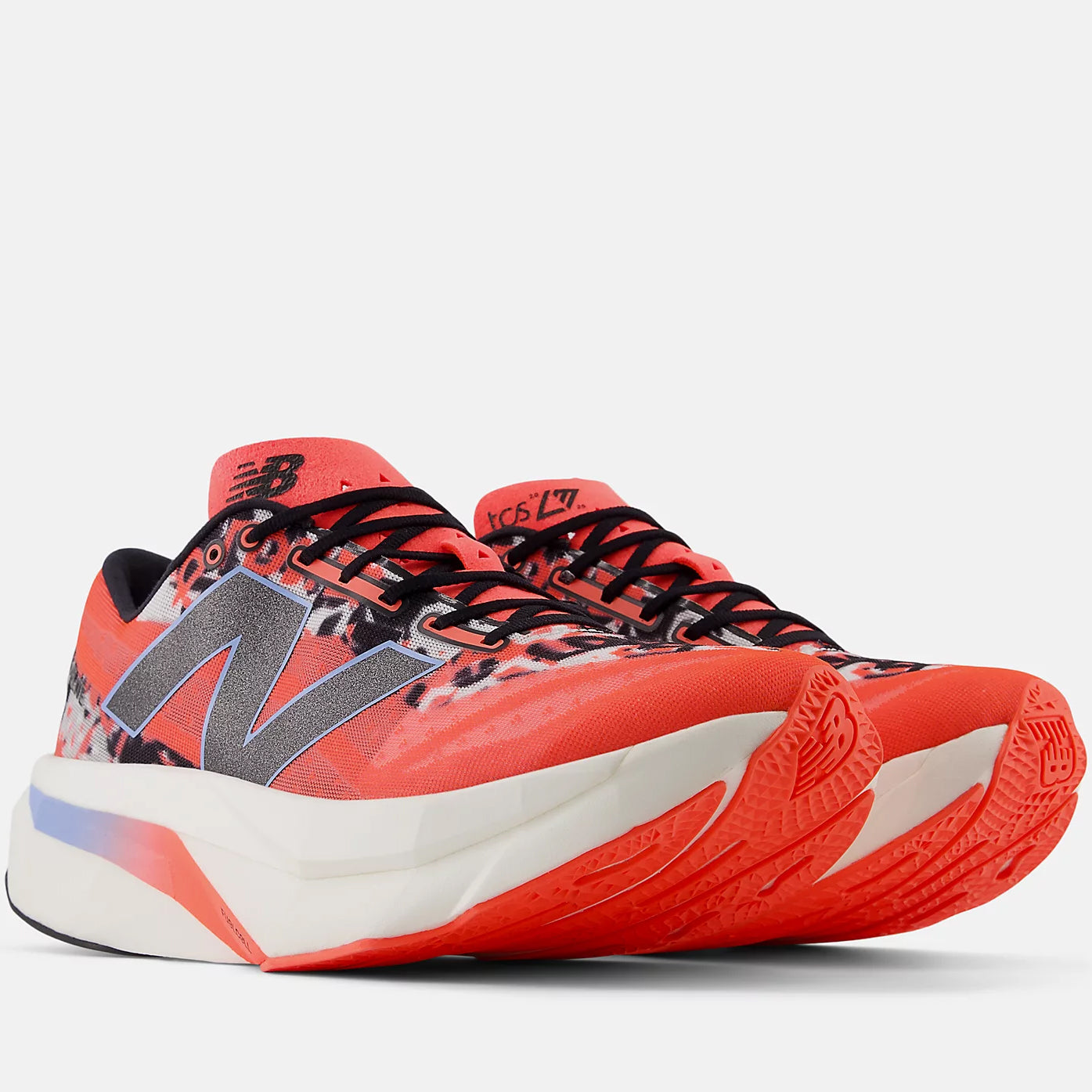 New Balance Women's London Marathon FuelCell SuperComp Elite v4 Running Shoe Urgent Red / White / Black - Achilles Heel