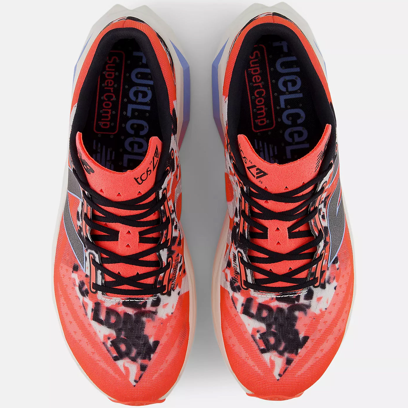 New Balance Women's London Marathon FuelCell SuperComp Elite v4 Running Shoe Urgent Red / White / Black - Achilles Heel