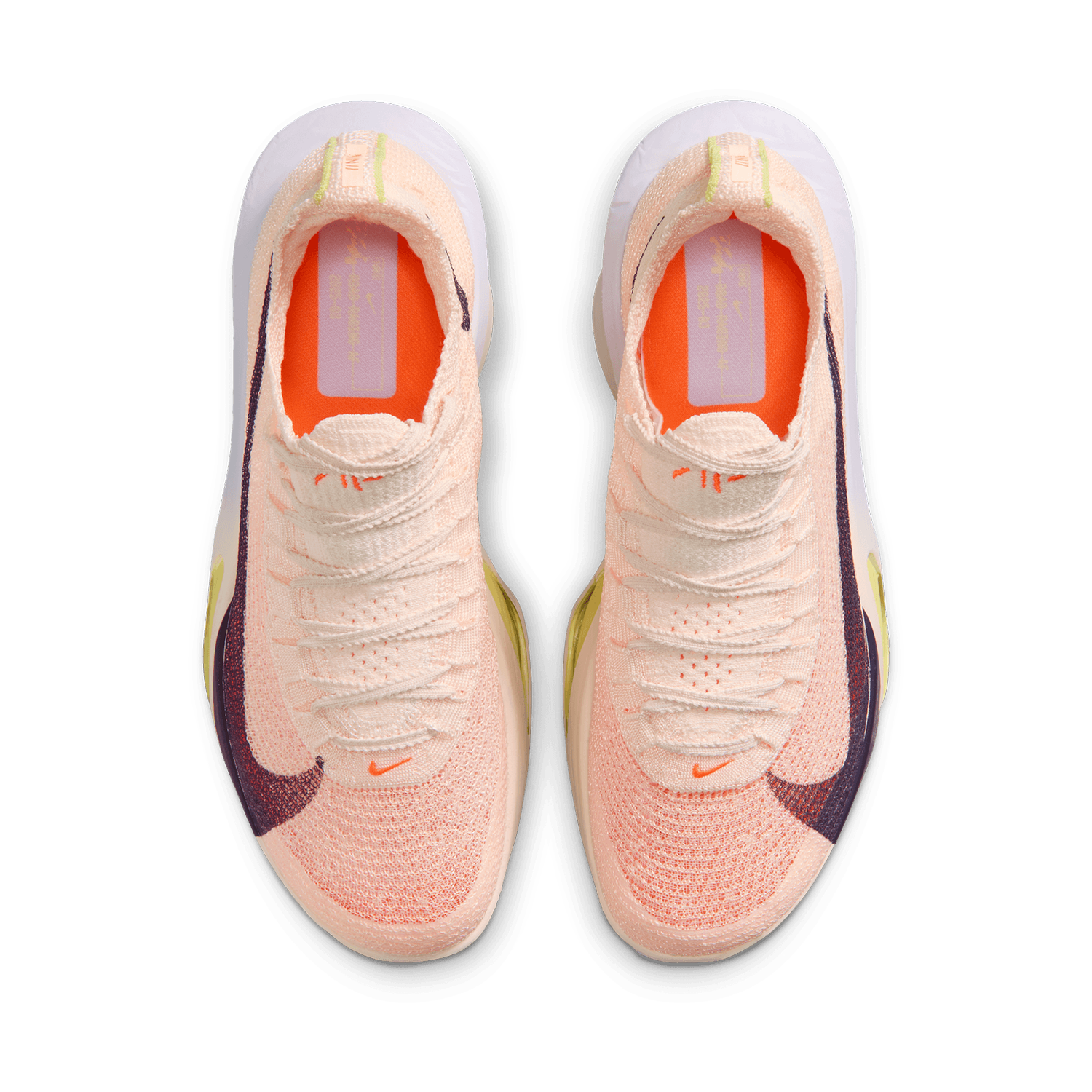 Women's Alphafly 3 Running Shoes Chalk / Hyper Crimson / Fennel / Purple Dynasty