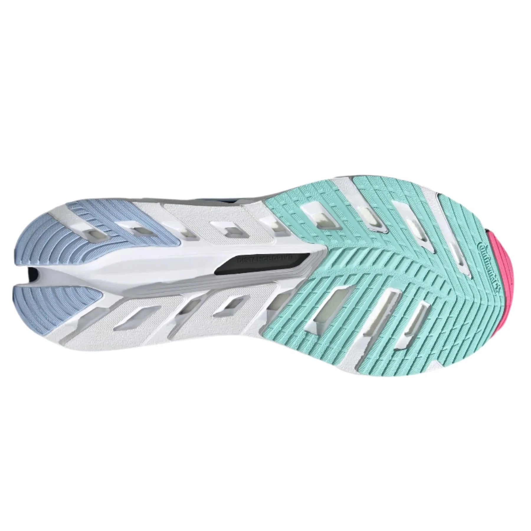 adidas Women's Adistar BYD Running Shoes Cloud White / Silver Metallic / Flash Aqua - Achilles Heel