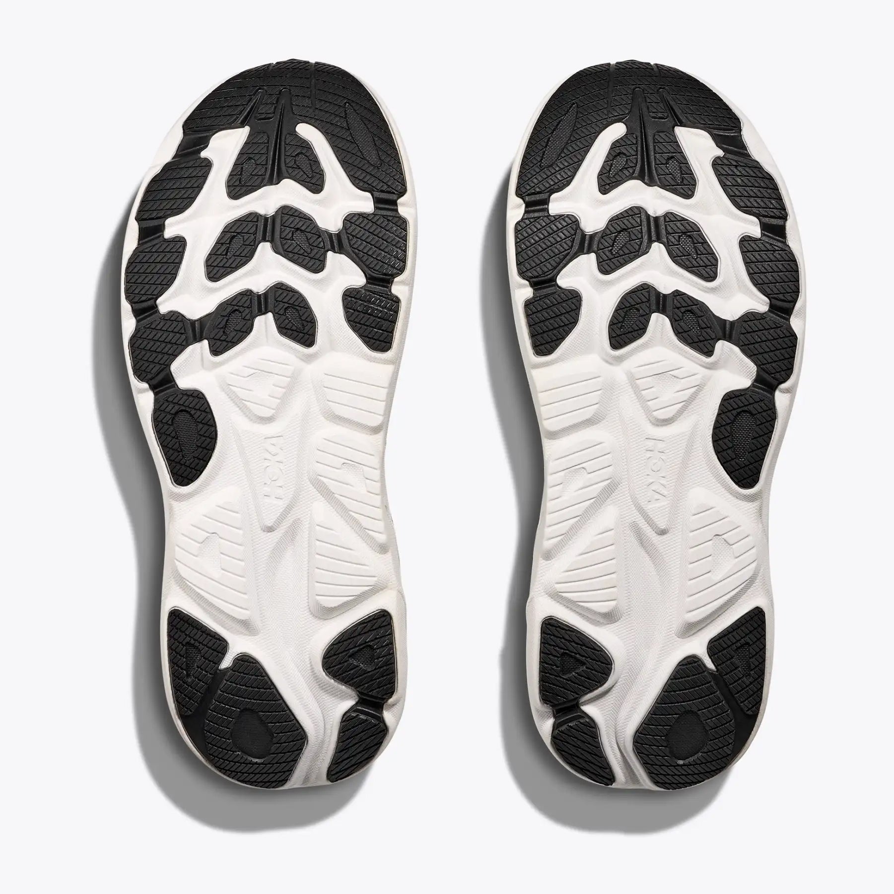 Women's Clifton 10 Wide Fit Running Shoes Black / White - Achilles Heel