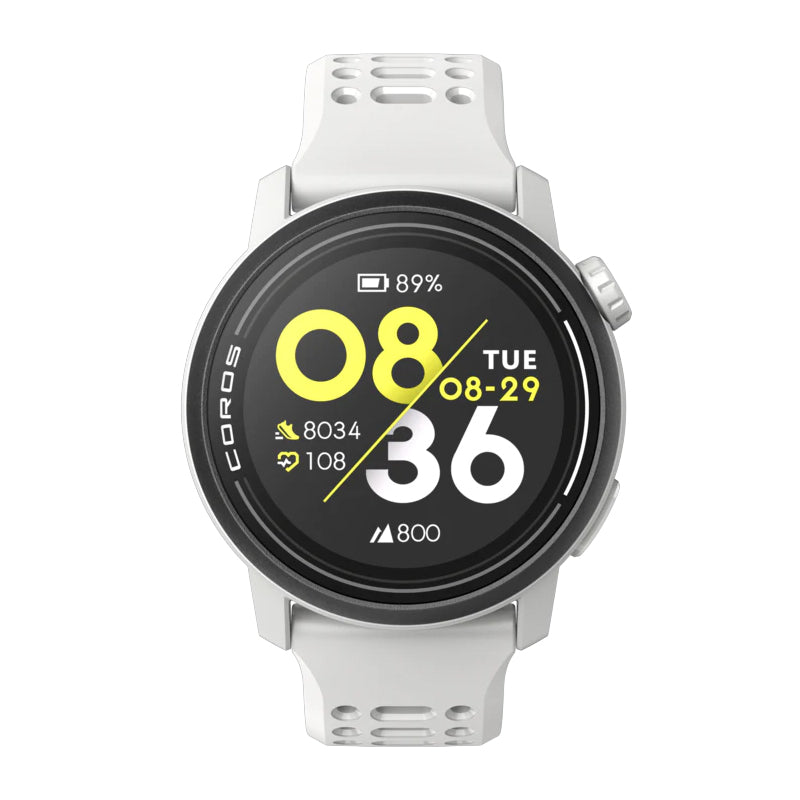 Coros COROS Pace Silicone Strap GPS Sport Watch White at