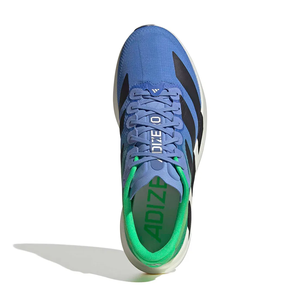 Men's Adizero EVO SL Woven Running Shoes Blue Fusion / Night Grey / Solar Lime
