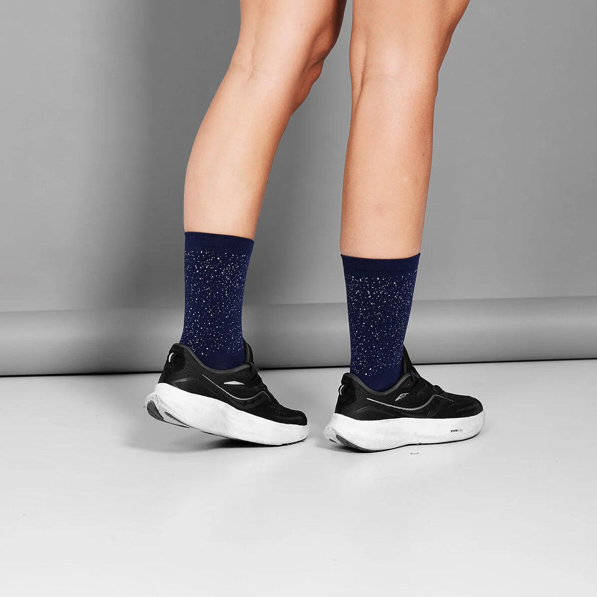 Combat Reflective High Socks Blue
