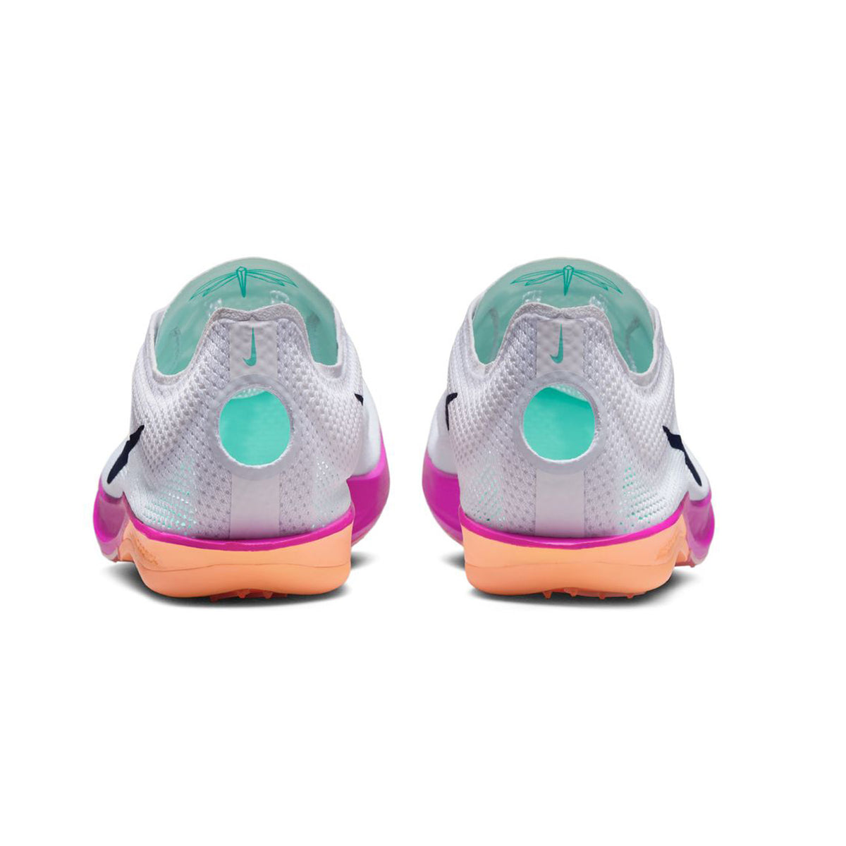 Dragonfly 2 Running Spikes White / Hyper Turquoise / Fire Pink / Obsidian - Achilles Heel