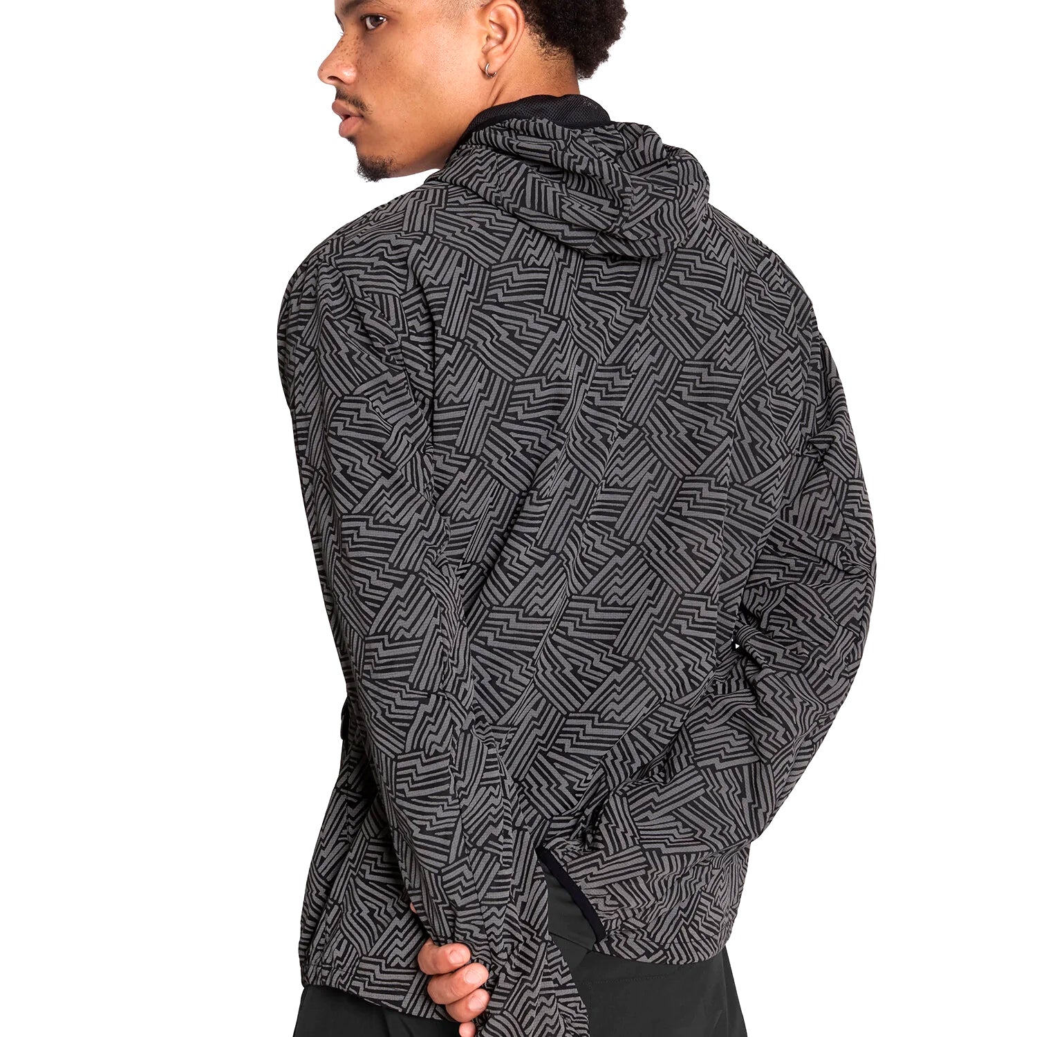 Men's Reflective Blaze Jacket Black AOP