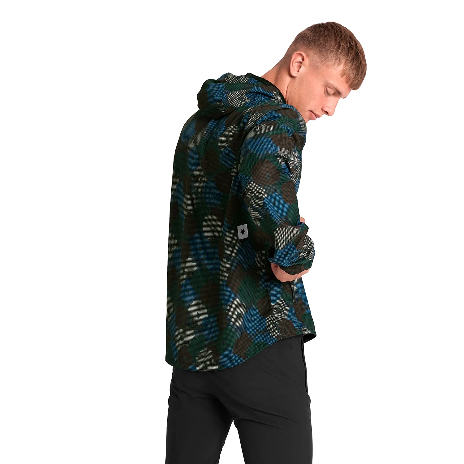 Men's Flower Pace Jacket Blue AOP