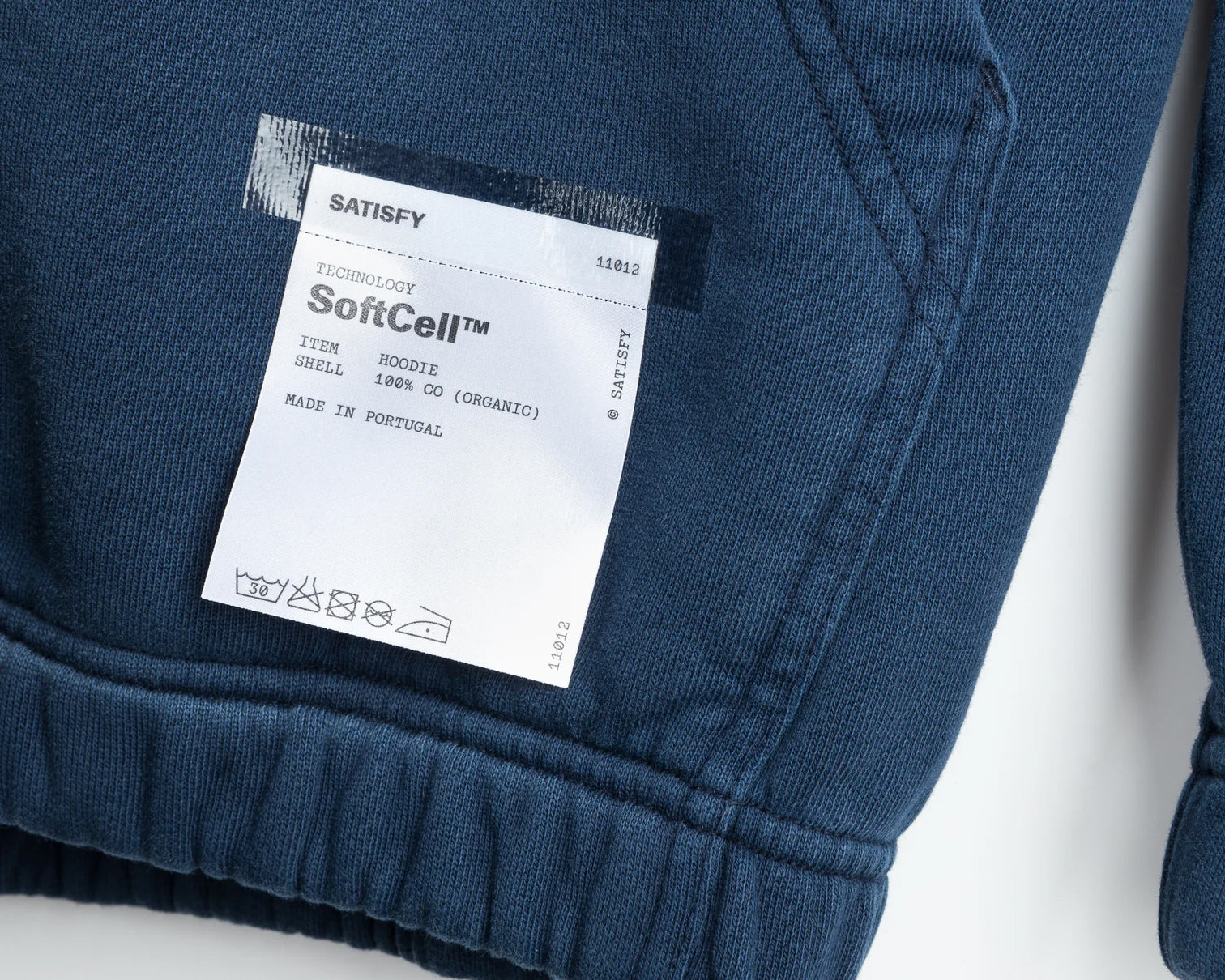 Satisfy SoftCell Hoodie Sun Bleached Indigo - Achilles Heel