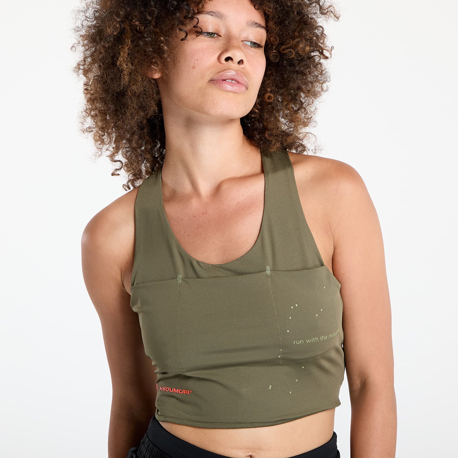 Women's Adi365 H.Koumori Running Crop Olive Strata - Achilles Heel