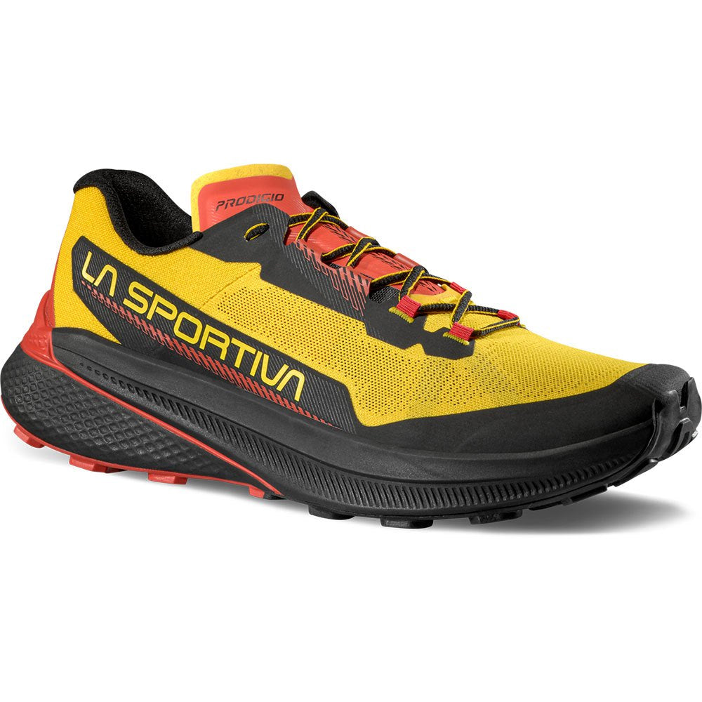 La Sportiva Men's Prodigio Trail Running Shoes Yellow / Black - Achilles Heel