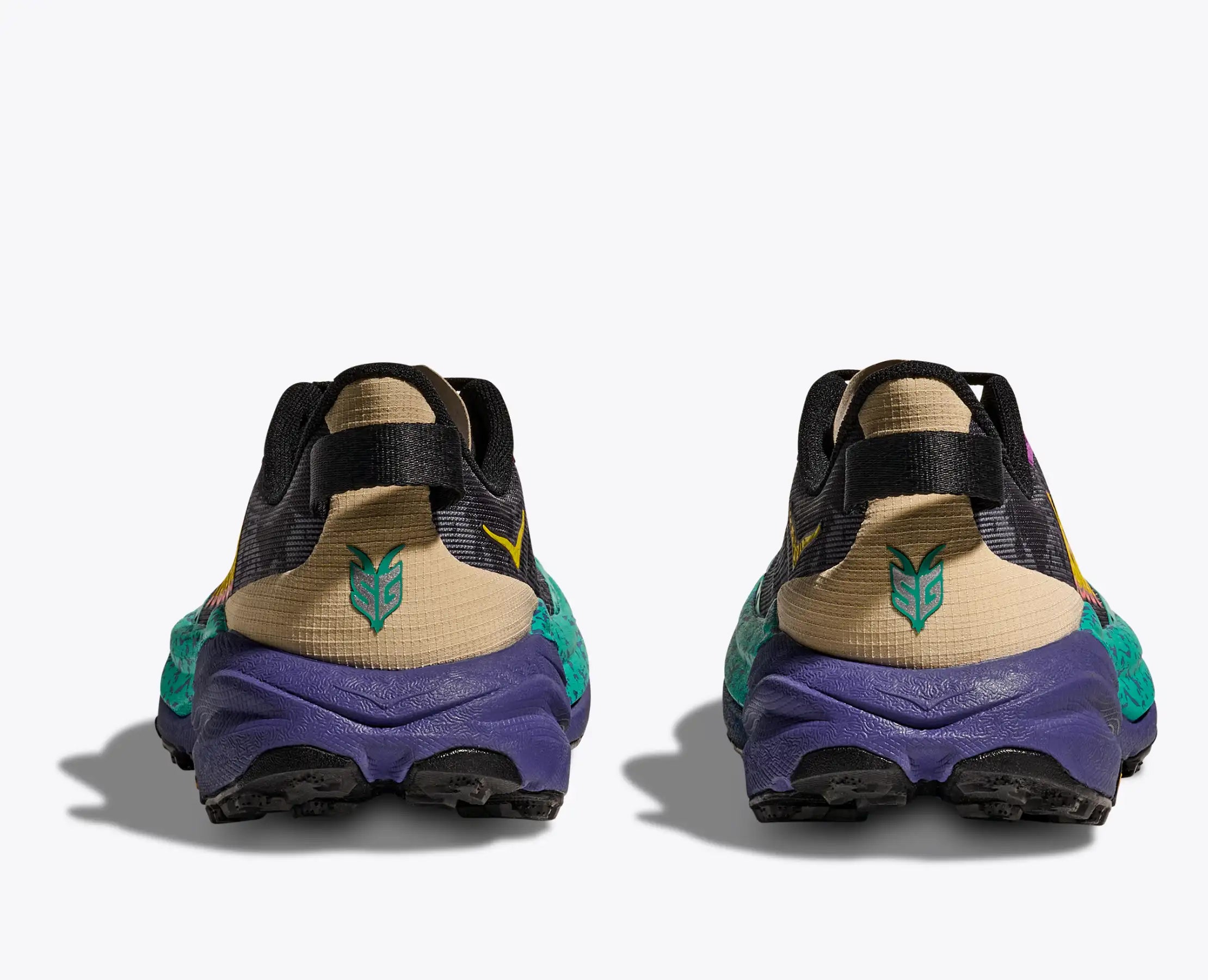 Women's Speedgoat 6 Trail Running Oatmeal / Mountain Iris - Achilles Heel