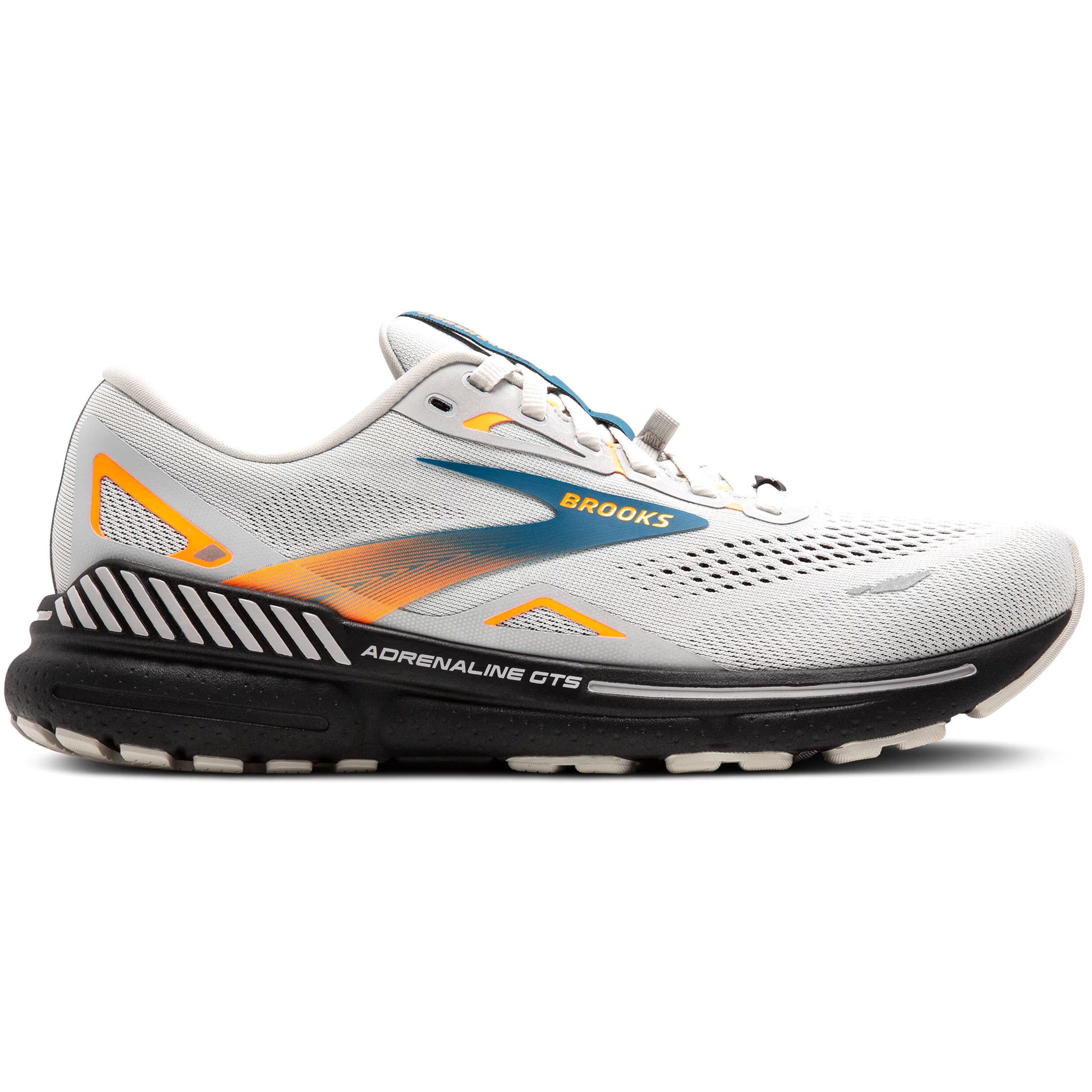 Brooks Men's Adrenaline GTS 23 GORE-TEX Running Shoes Oyster Mushroom / Orange / Blue - Achilles Heel