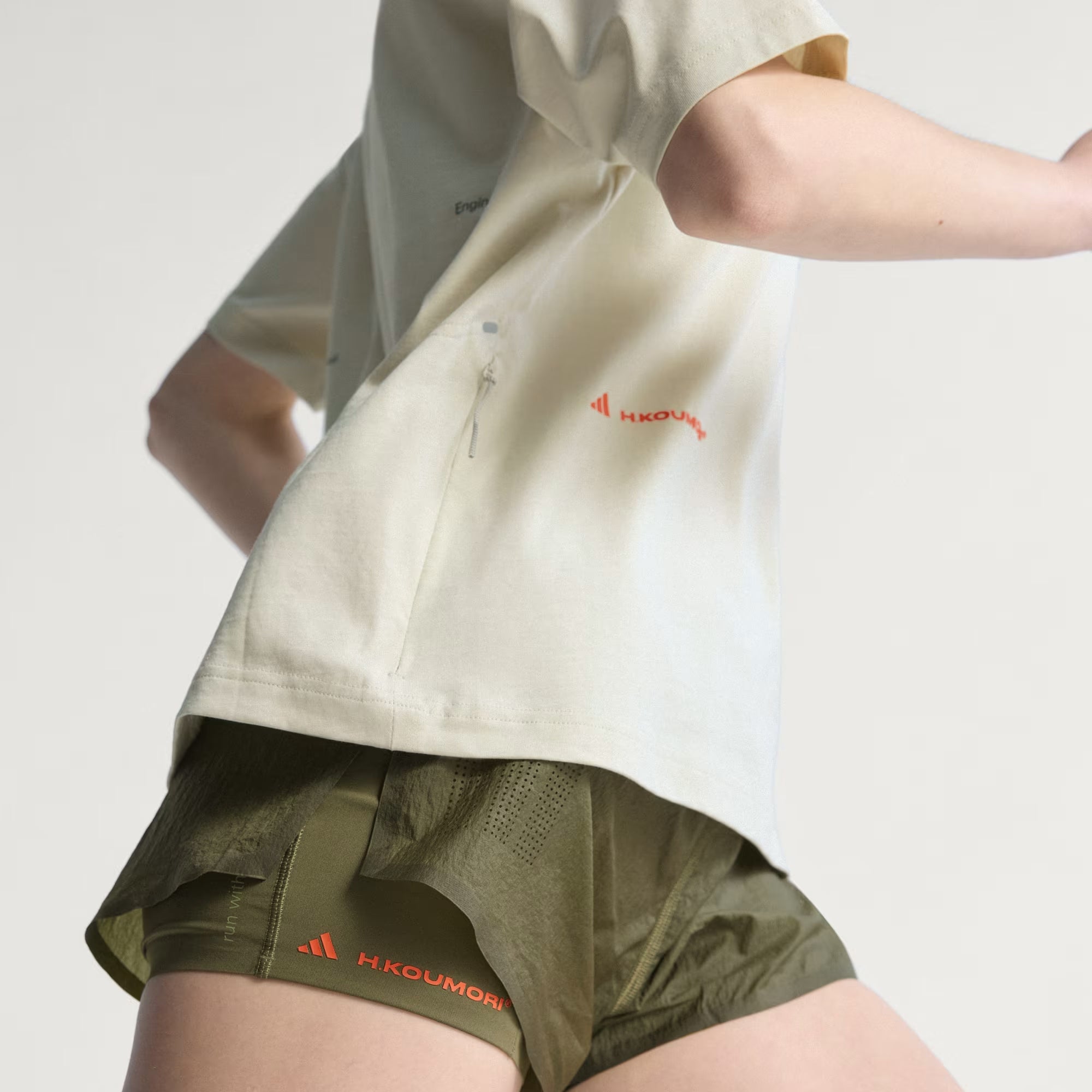 Unisex Adi365 H.Koumori Running Tee Alumina - Achilles Heel