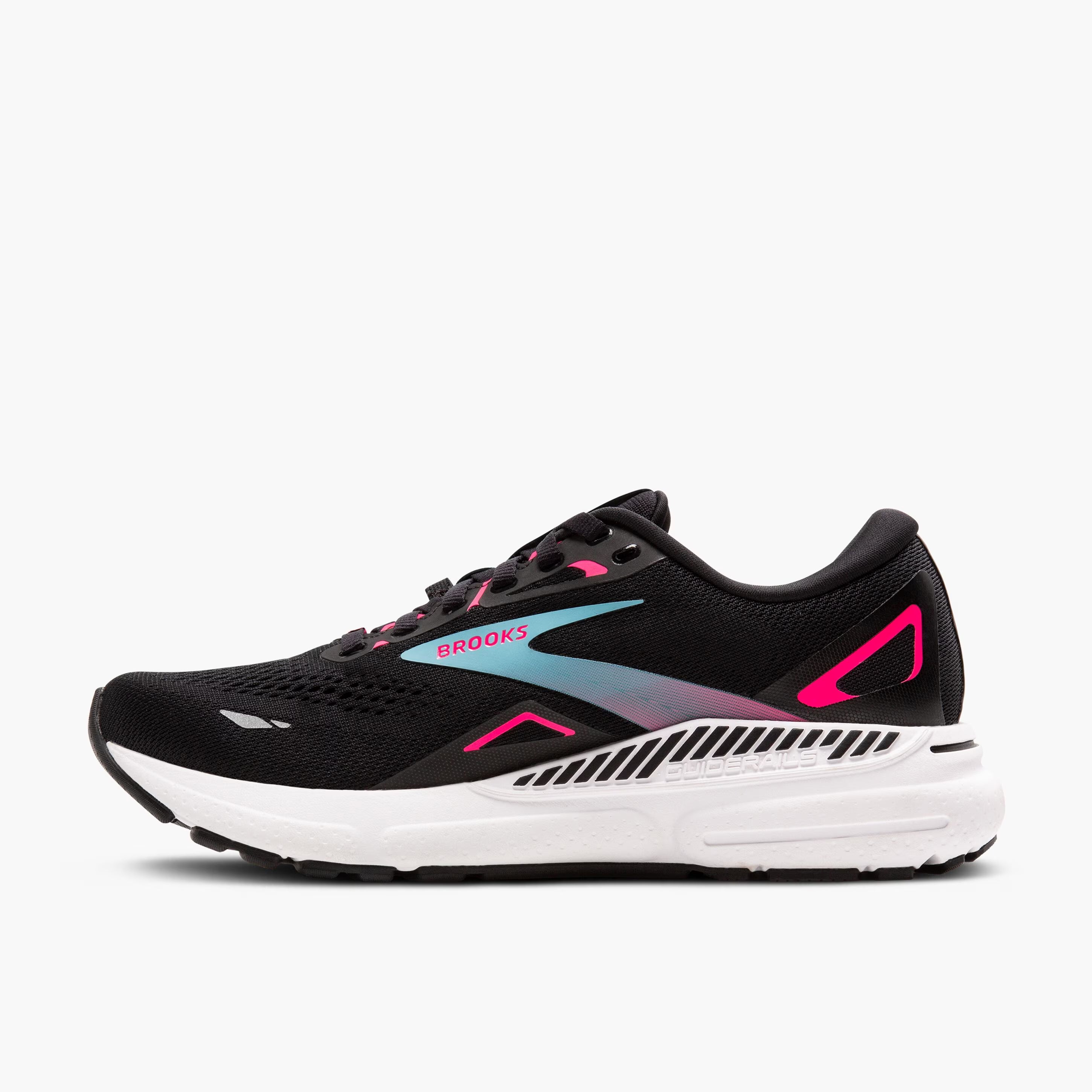 Brooks Women's Adrenaline GTS 23 GORE-TEX Running Shoes Black / Knockout Pink / Aqua - Achilles Heel