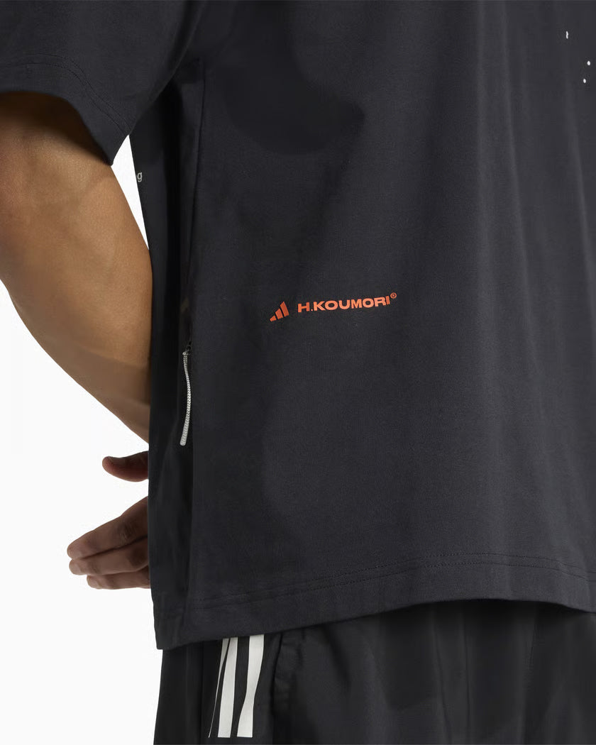 Unisex Adi365 H.Koumori Running Tee Black - Achilles Heel
