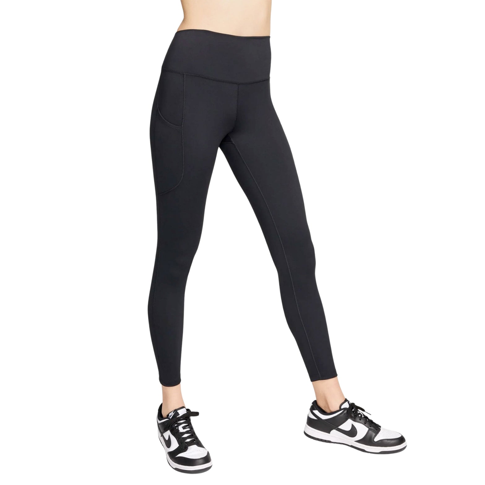 Nike Women's One High-Waisted 7/8 Leggings Black - Achilles Heel