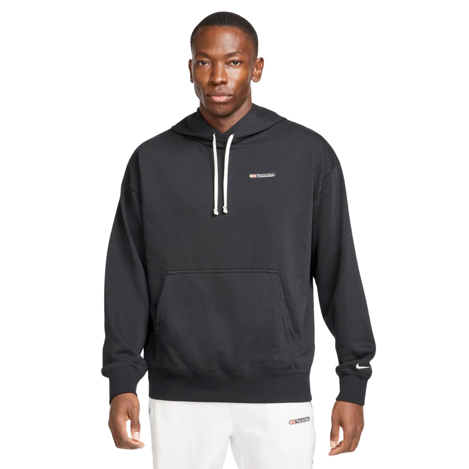 Nike Men's Dri-FIT Track Club Hoodie Black / Summit White - Achilles Heel