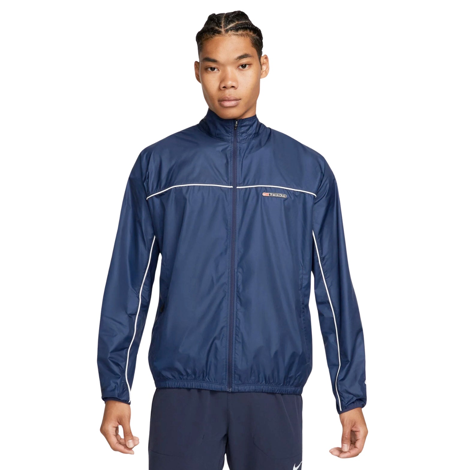 Nike Men's Storm-FIT Track Club Jacket Midnight Navy / Summit White - Achilles Heel