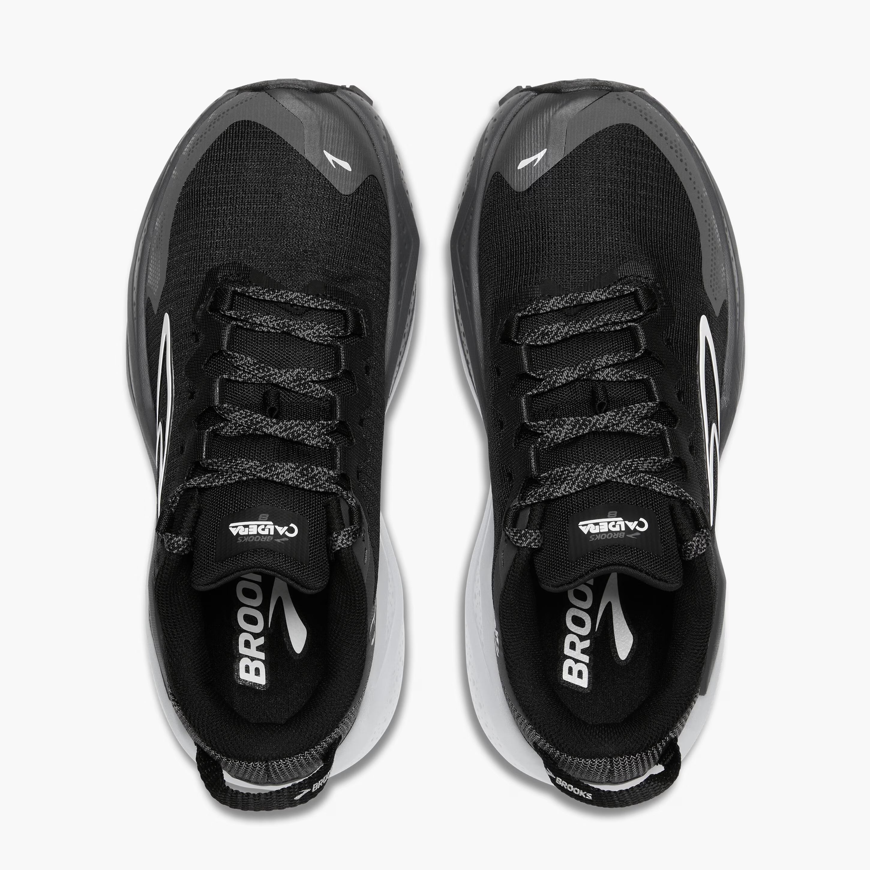 Brooks Men's Caldera 8 Trail Running Shoes Black / Blackened Pearl / White - Achilles Heel