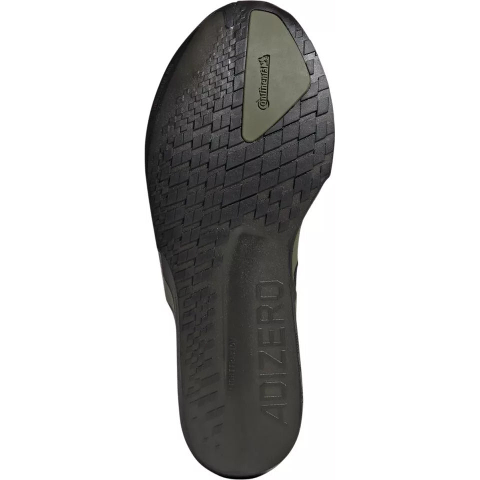 Men's Adizero Adios 9 Running Shoes Core Black / Focus Olive / Charcoal - Achilles Heel