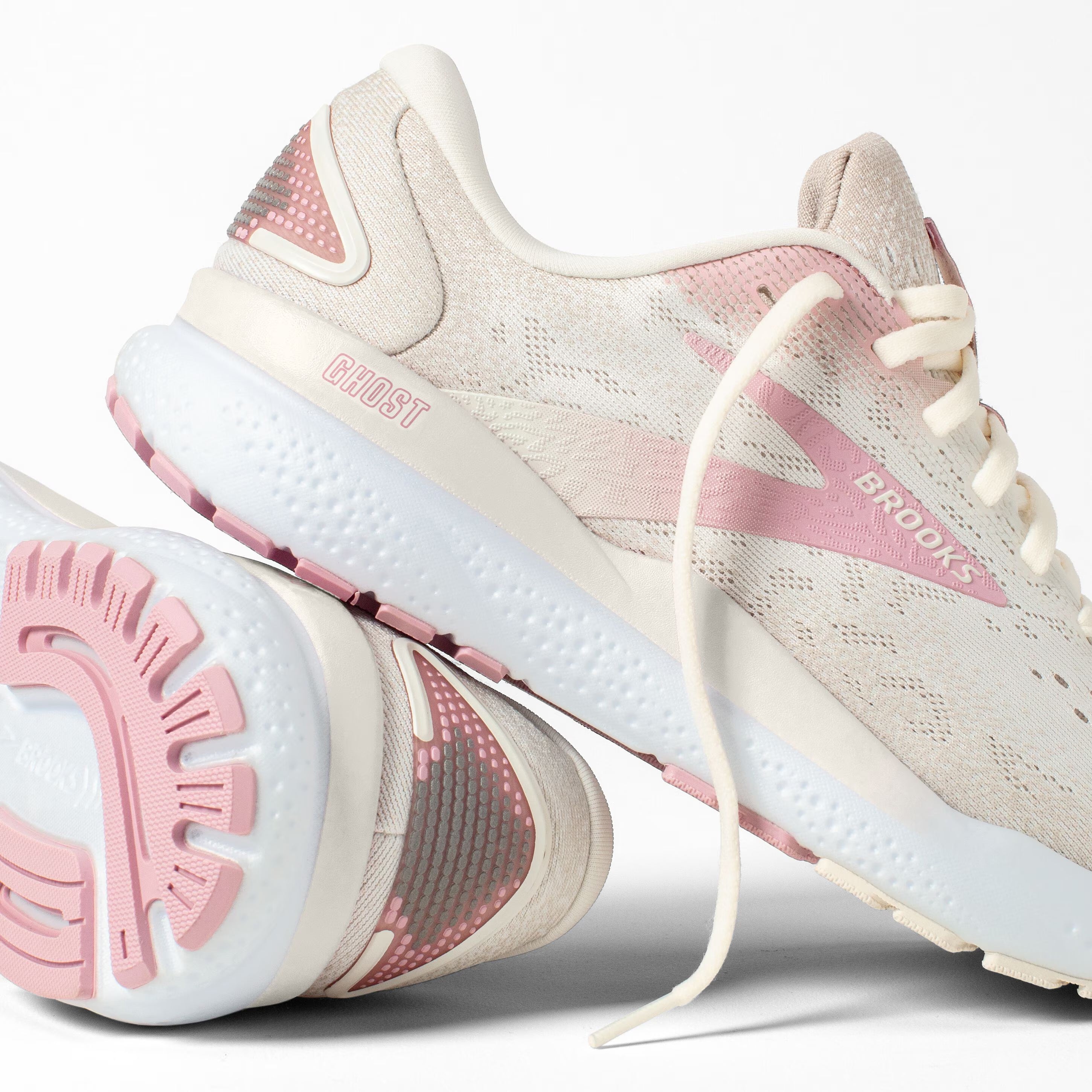 Brooks Women's Ghost 16 Running Shoes Coconut / Zephyr / White - Achilles Heel