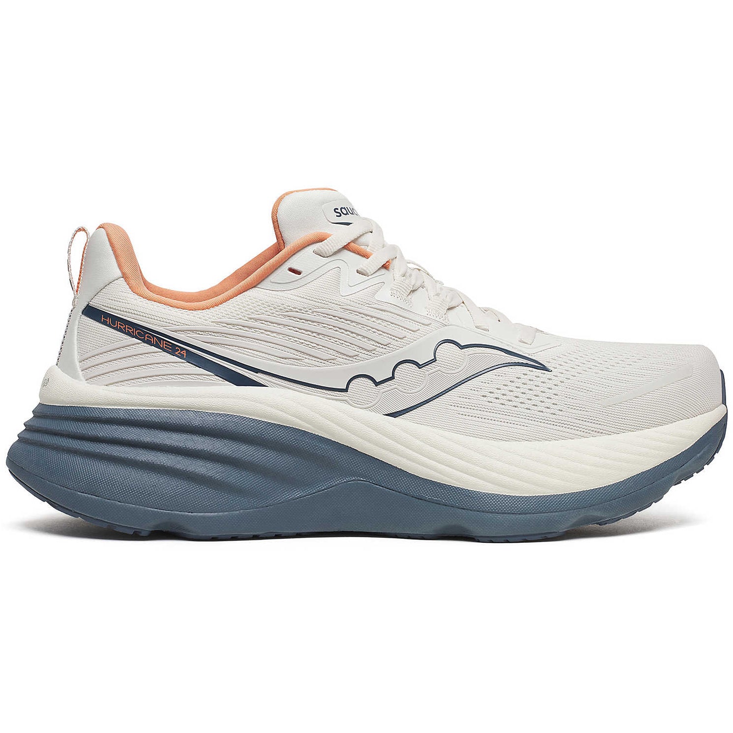 Saucony Saucony Men's Hurricane 24 Running Shoes Vanilla Dusk at
