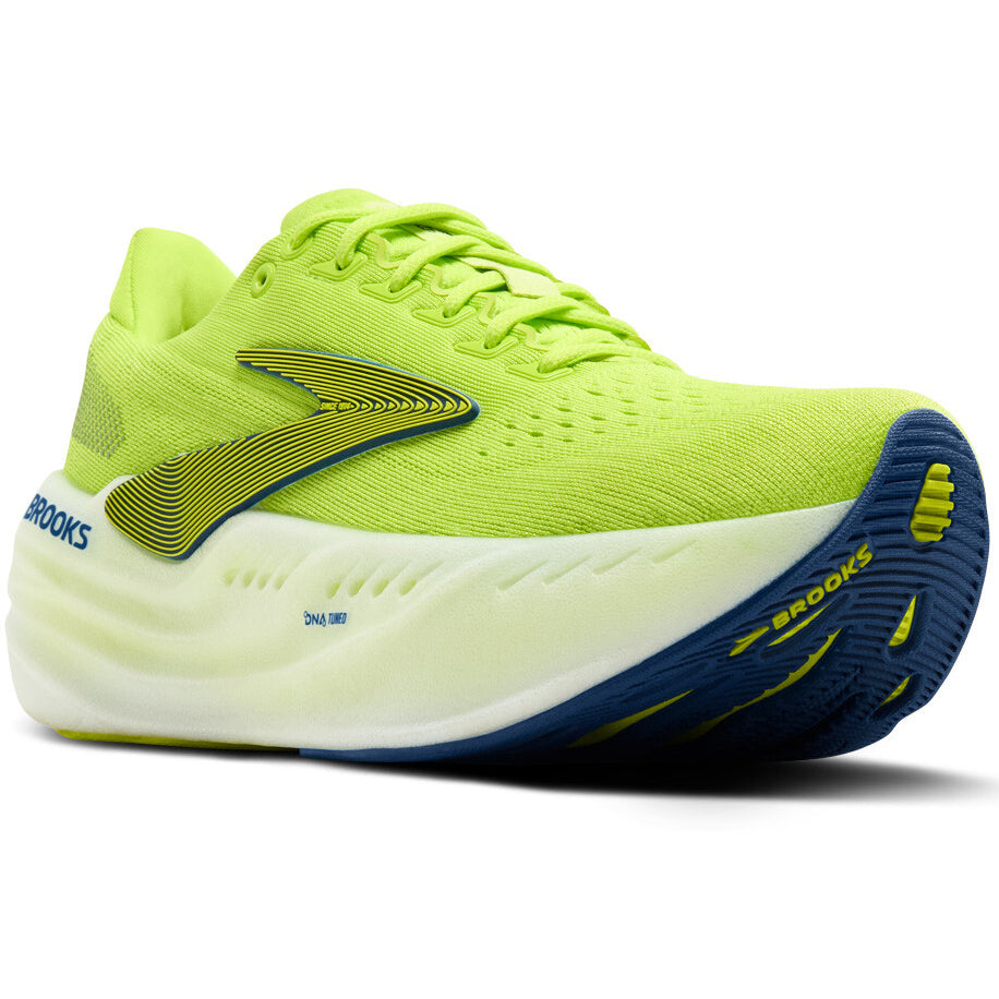 Men's Glycerin Max Running Shoes Lime / Navy Peony / White - Achilles Heel