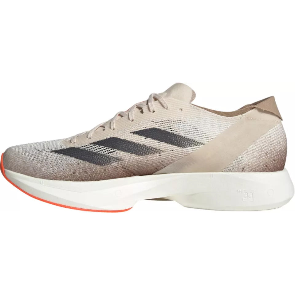 Men's Adizero Takumi Sen 10 Running Shoes Beige / Grey Strata / Halo Ivory - Achilles Heel