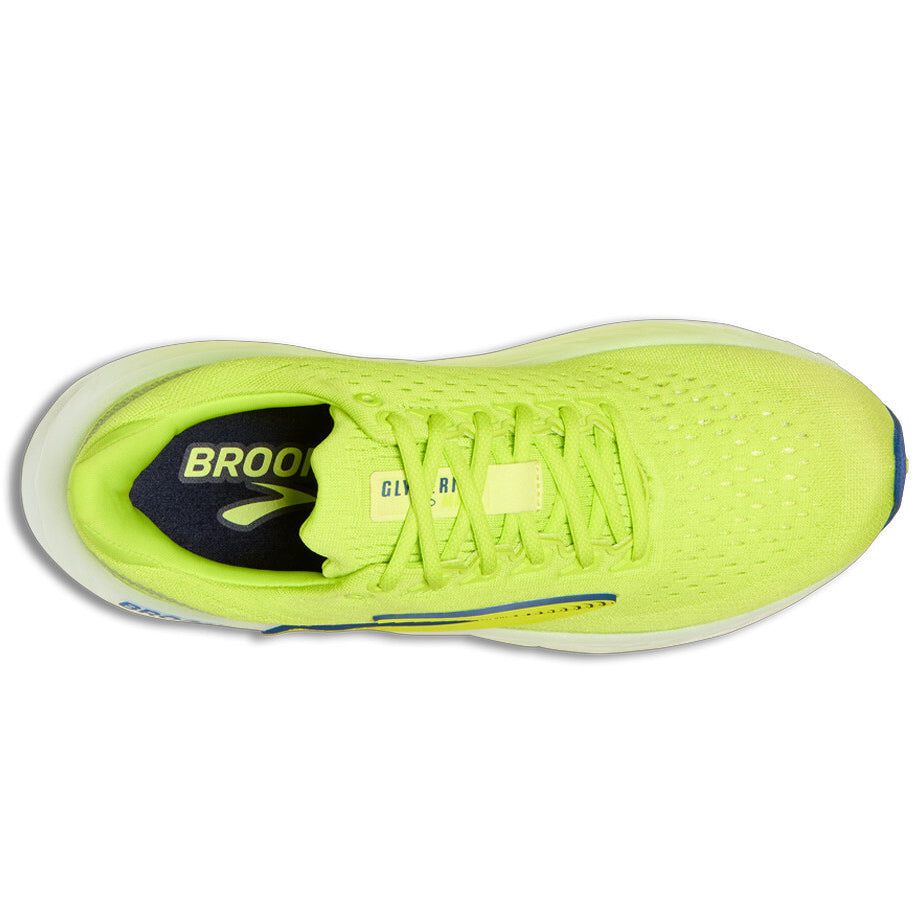 Men's Glycerin Max Running Shoes Lime / Navy Peony / White - Achilles Heel