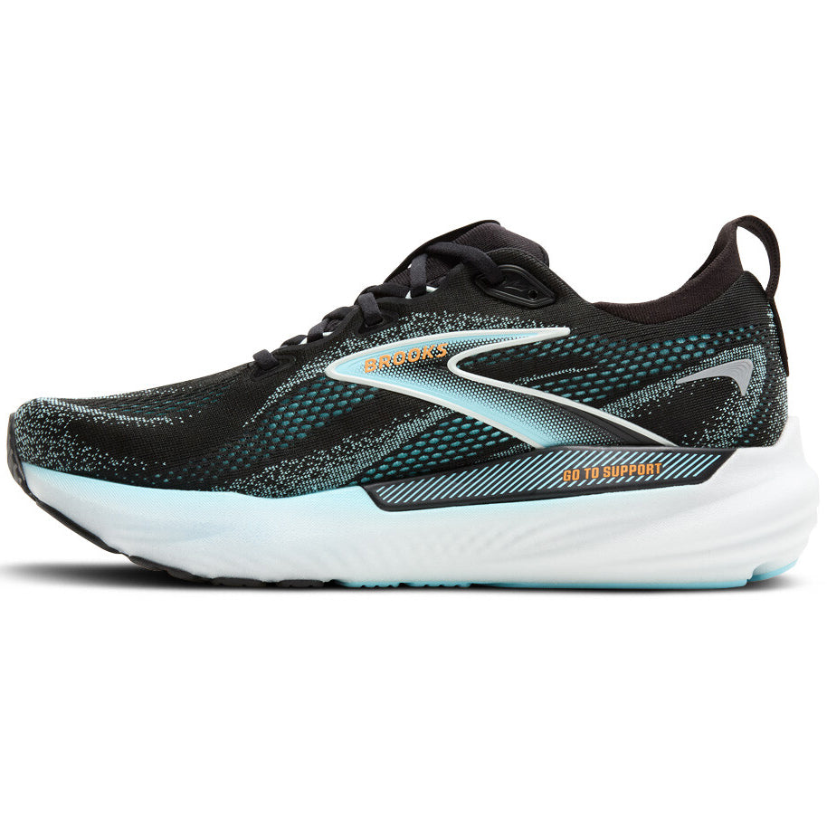 Men's Glycerin GTS 22 Running Shoes Black / Atomizer / Blazing Orange - Achilles Heel