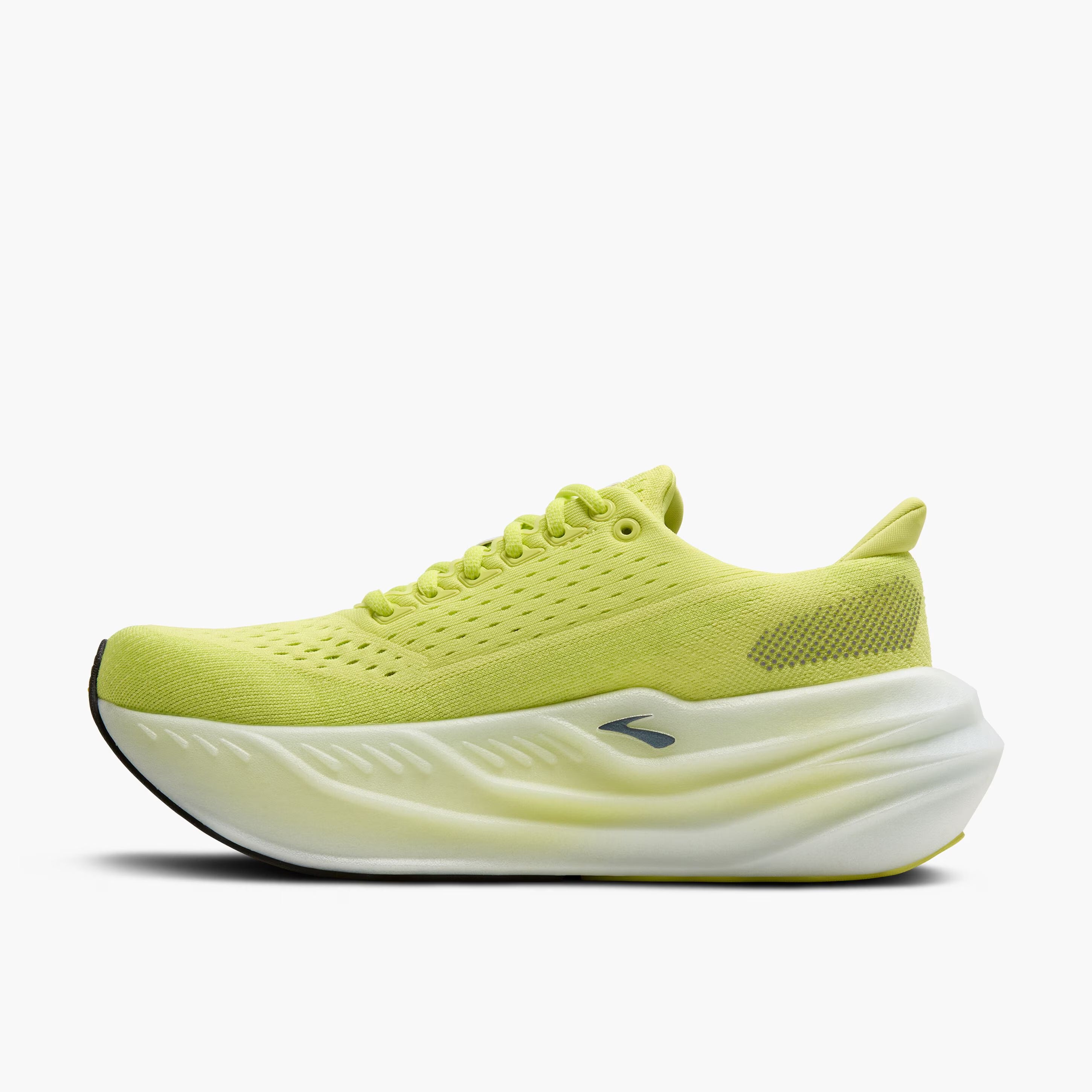 Women's Glycerin Max Running Shoes Sunny Lime / Black / White - Achilles Heel