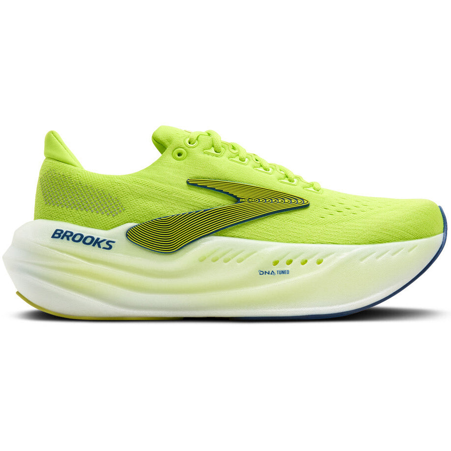 Men's Glycerin Max Running Shoes Lime / Navy Peony / White - Achilles Heel