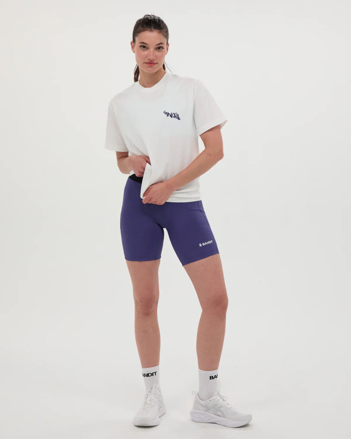 Classic Cotton Tee Abstract Water / White - Achilles Heel