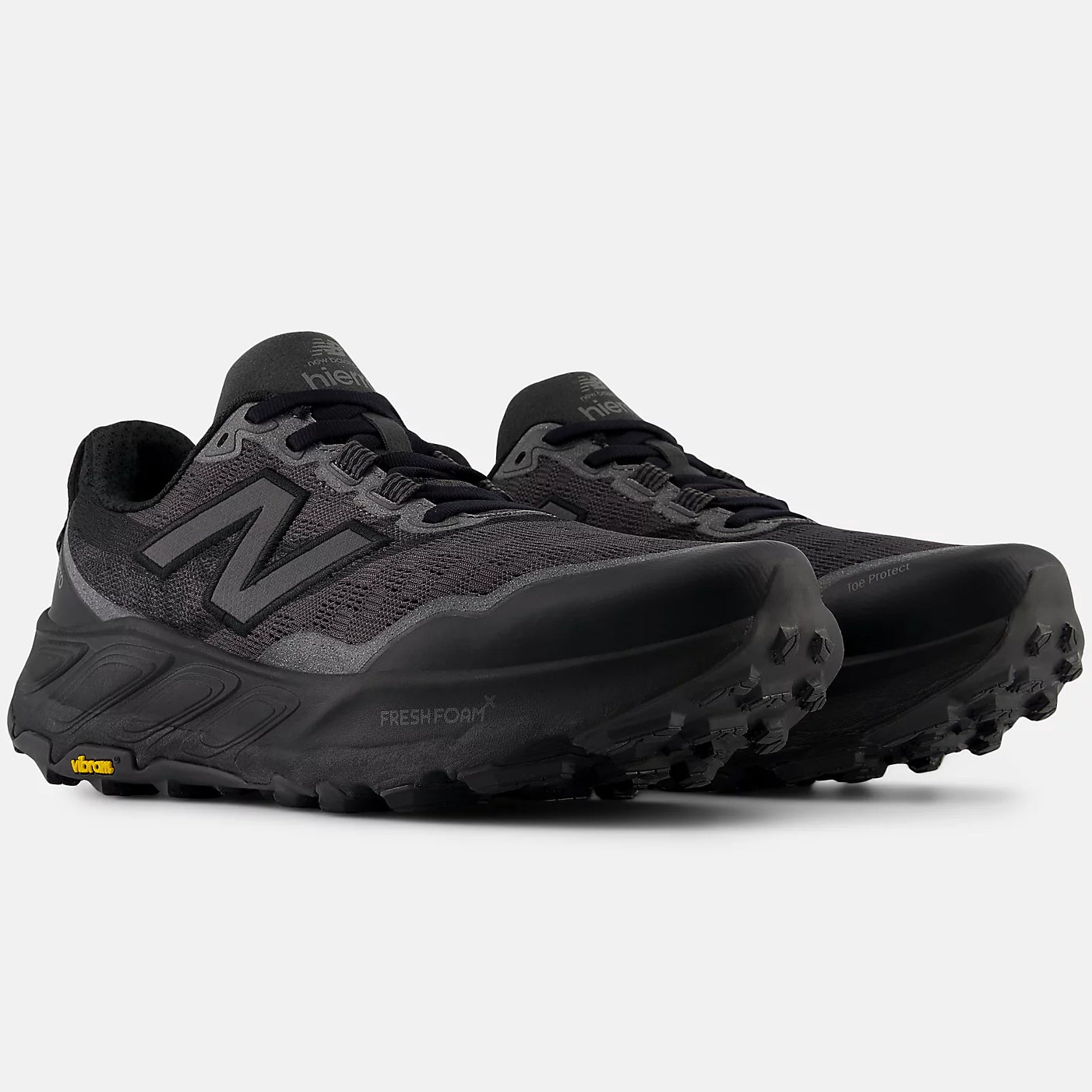Men's Fresh Foam X Hierro v9 Trail Running Shoes Black Cement / Black - Achilles Heel