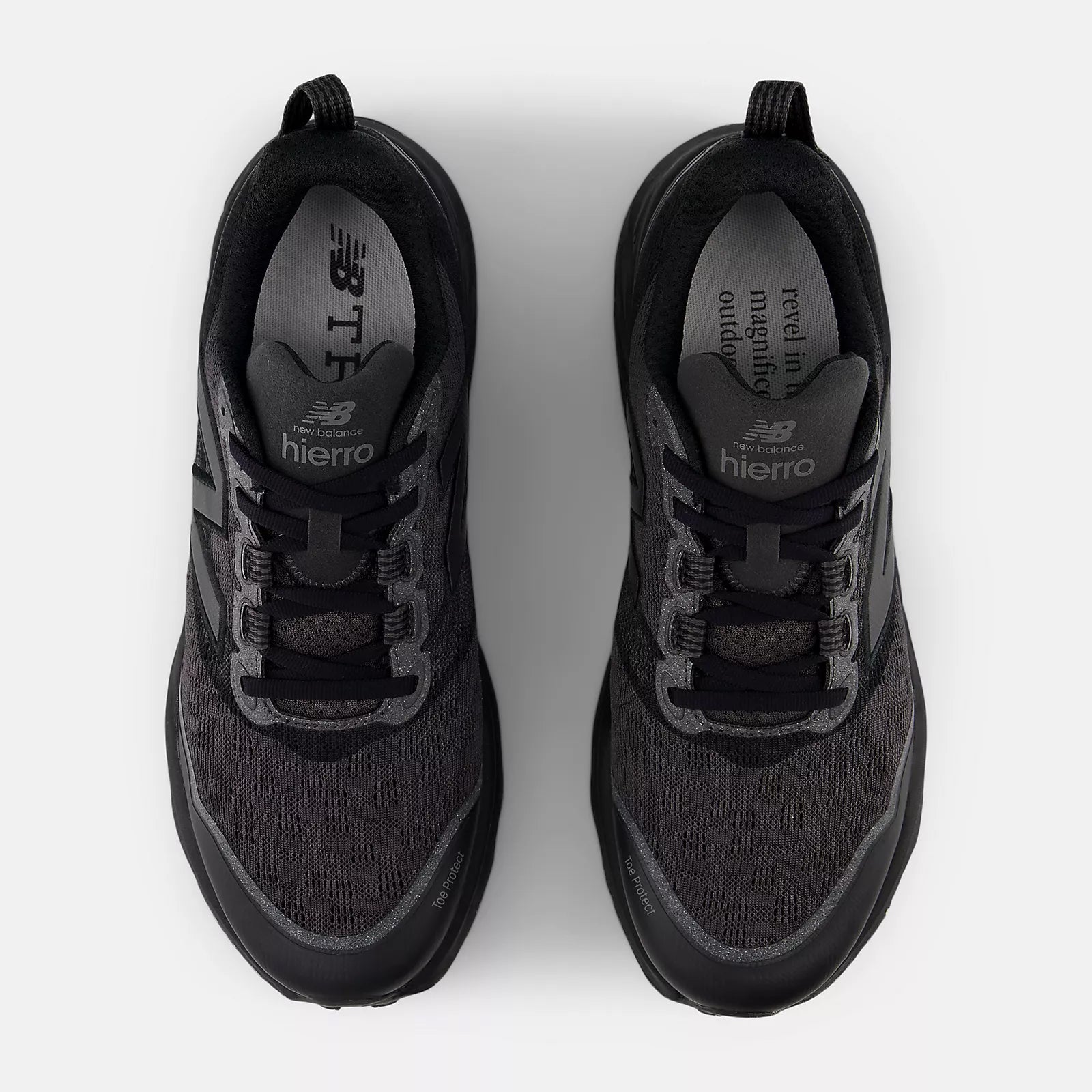 Women's Fresh Foam X Hierro v9 Trail Running Shoes Black Cement / Black - Achilles Heel