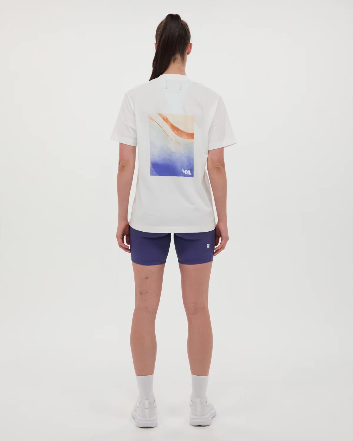 Classic Cotton Tee Abstract Water / White - Achilles Heel