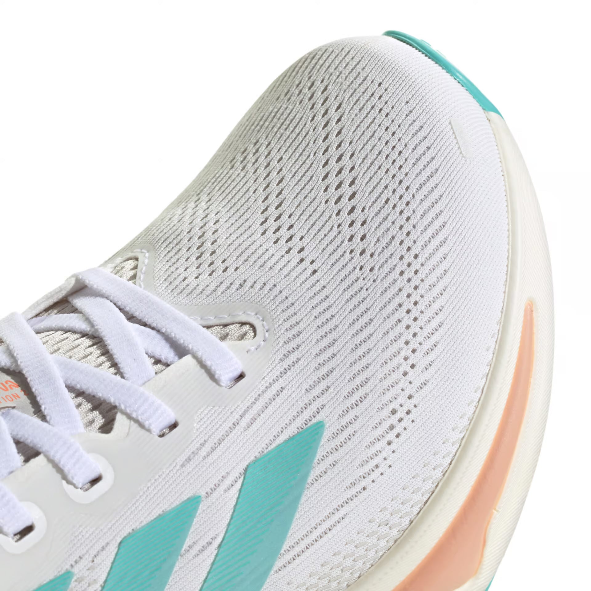 adidas Women's Supernova Solution 2 Running Shoes White / Aqua / Powder Coral - Achilles Heel