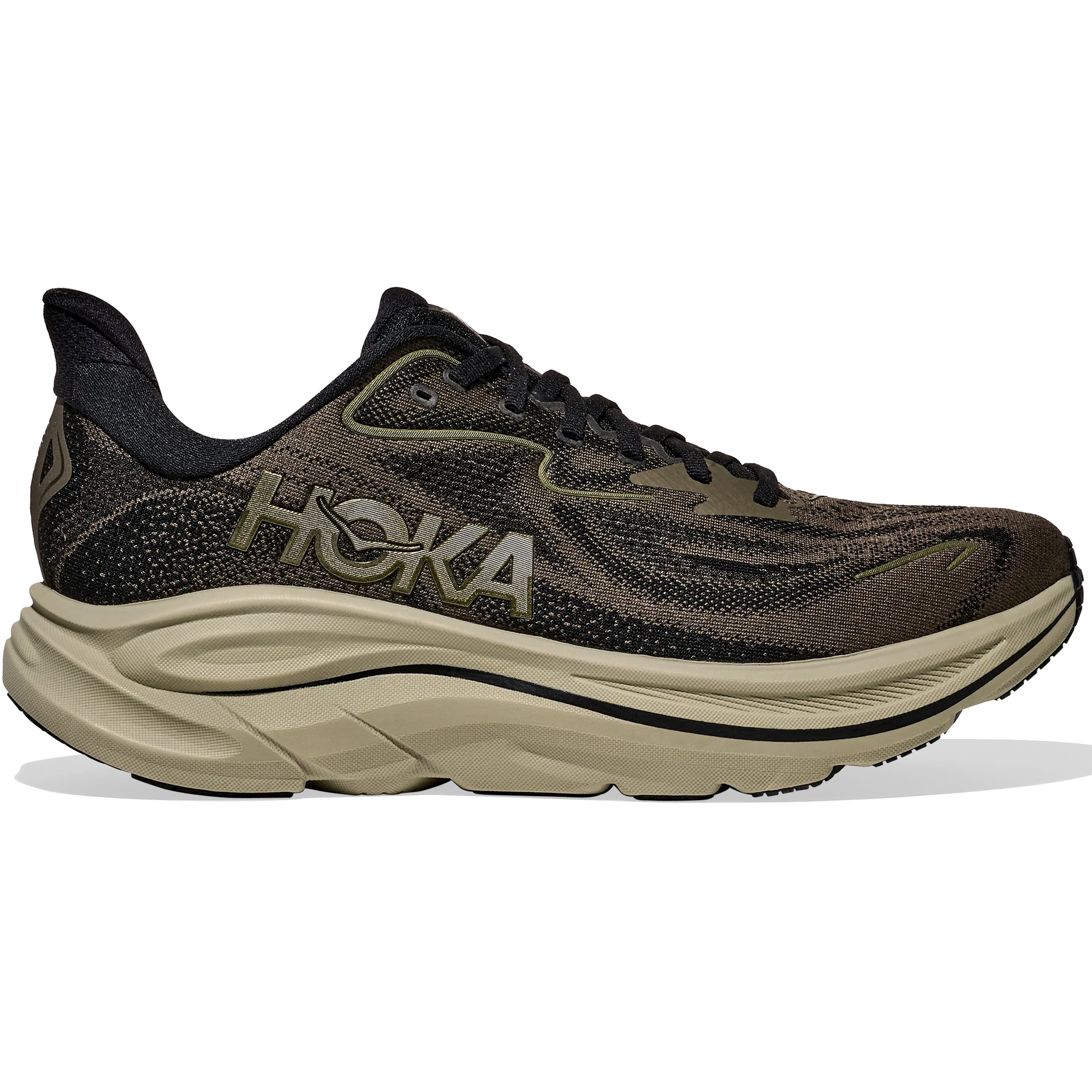 Men's Clifton 10 Running Shoes Dark Roast / Black