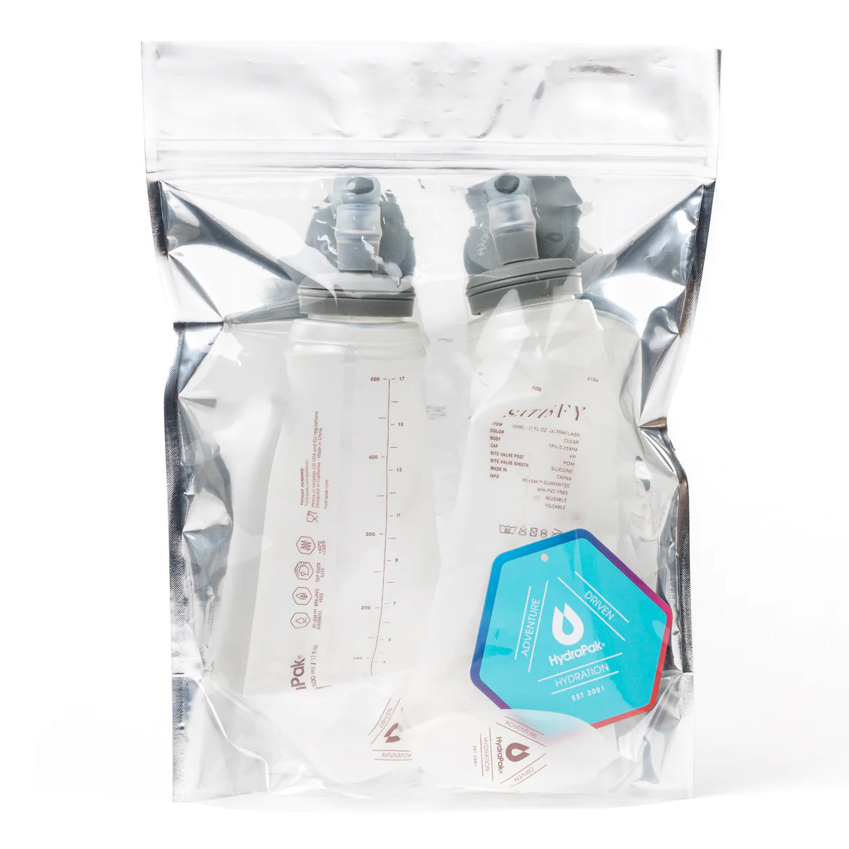 Satisfy HydraPak Soft Flask 2 Pack Canyon 500ml - Achilles Heel