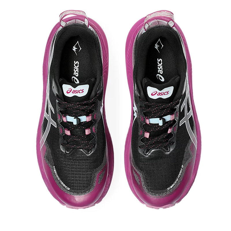 Asics Women's Trabuco Max 3 Trail Running Shoes Black / Light Blue - Achilles Heel