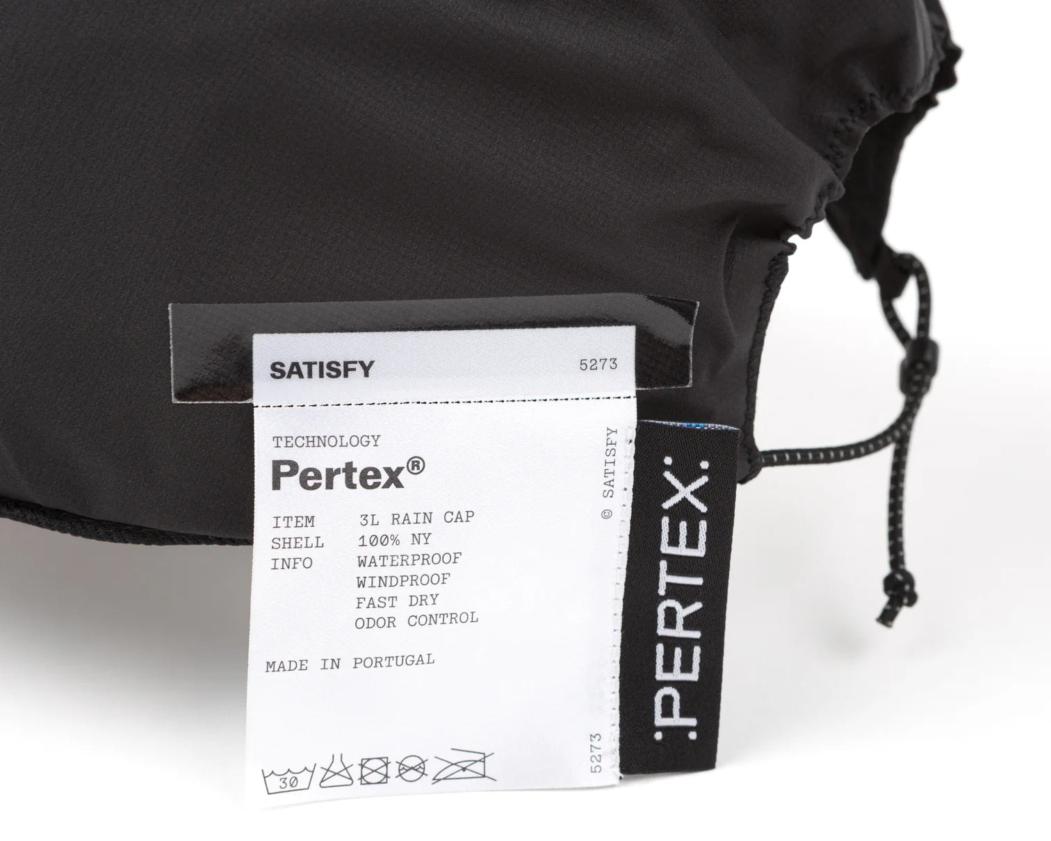 Satisfy Pertex 3L Rain Cap Black - Achilles Heel